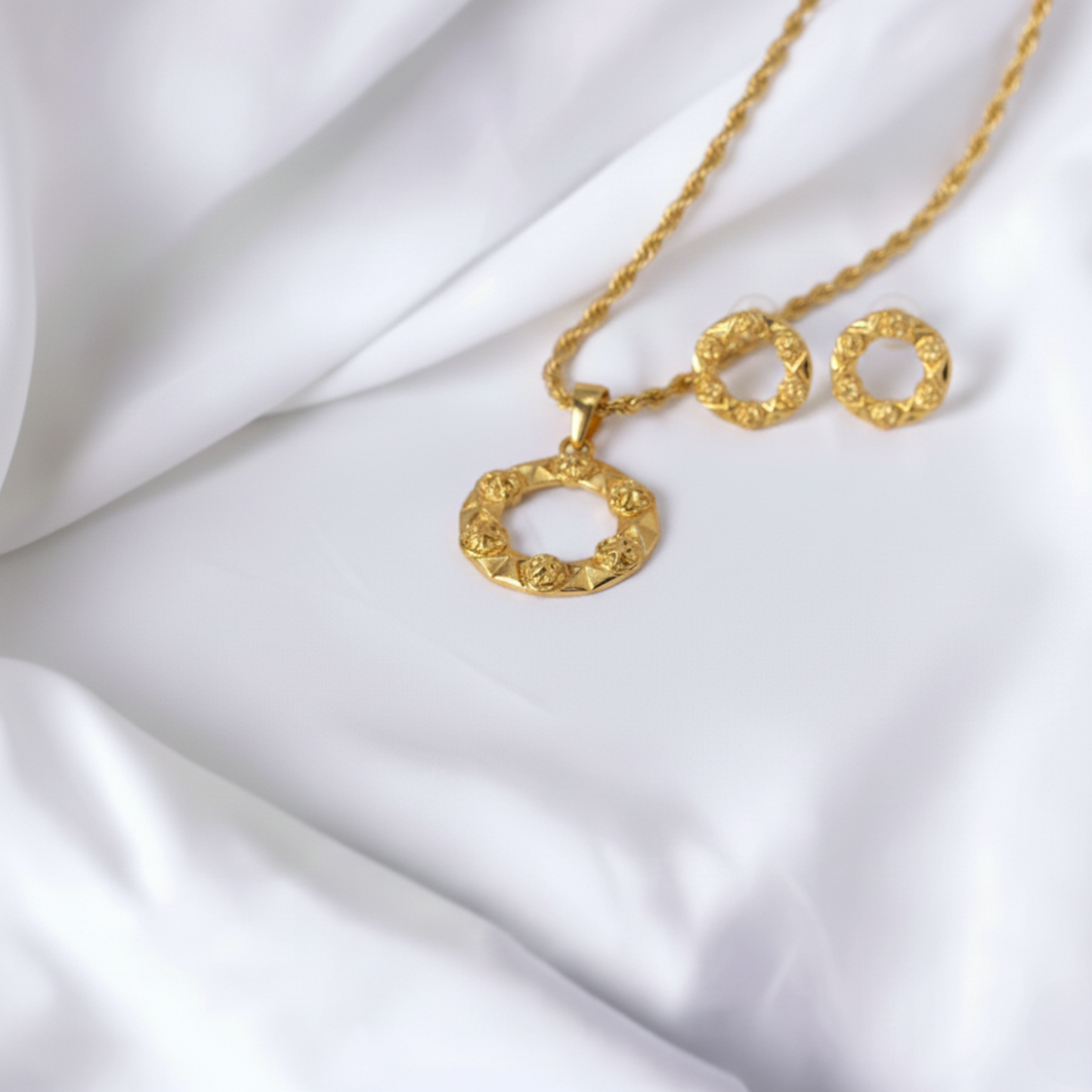 GAÏA - Ensemble collier et boucles d'oreilles