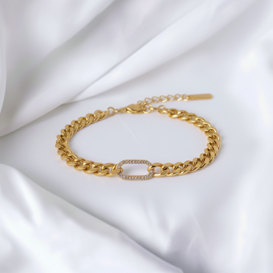 Bracelet Maillon Étincelant
